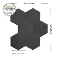Smart Tiles Peel and Stick 4-Sheet 10 x 11 Backsplash - Hexa Walton|Dosseret Smart Tiles peler et coller 10 x 11, 4 feuilles - Hexa Walton