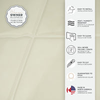 Smart Tiles Peel and Stick 4-Sheet 9 x 9 Backsplash - Zellige Oia|Dosseret Smart Tiles peler et coller 9 x 9, 4 feuilles - Zellige Oia