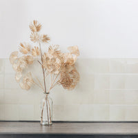 Smart Tiles Peel and Stick 4-Sheet 9 x 9 Backsplash - Zellige Oia|Dosseret Smart Tiles peler et coller 9 x 9, 4 feuilles - Zellige Oia
