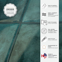 Smart Tiles Peel and Stick 4-Sheet 9 x 9 Backsplash - Zellige Costa|Dosseret Smart Tiles peler et coller 9 x 9, 4 feuilles - Zellige Costa