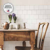 Smart Tiles Peel and Stick 2-Sheet 22 x 8 Backsplash - Square Velden|Dosseret Smart Tiles peler et coller 22 x 8, 2 feuilles - Square Velden
