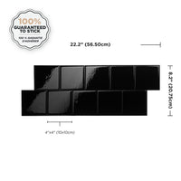 Smart Tiles Peel and Stick 2-Sheet 22 x 8 Backsplash - Square Berlin|Dosseret Smart Tiles peler et coller 22 x 8, 2 feuilles - Square Berlin