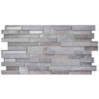 Smart Tiles Peel and Stick 2-Sheet 23 x 11 Backsplash - Pietra Pozzuoli|Dosseret Smart Tiles peler et coller 23 x 11, 2 feuilles - Pietra Pozzuoli