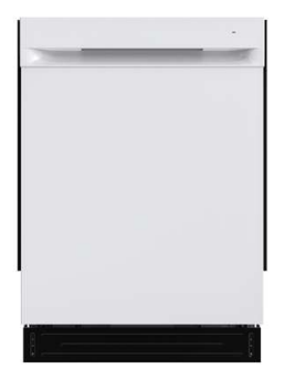GE 24" White Dishwasher w/ Tall Tub Hybrid Interior - UDT610HSZWW | UDT610HW