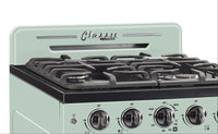 Classic Retro by Unique 24" Convection Gas Range - UGP-24CR LG 