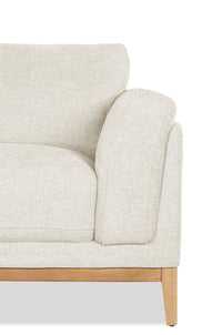 Valley 44" Fabric Chair with Rubberwood Base and Legs - Sand | Fauteuil Valley de 44 po en tissu avec base et pattes en hévéa - Sand