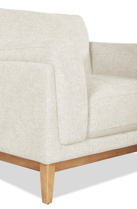 Valley 44" Fabric Chair with Rubberwood Base and Legs - Sand | Fauteuil Valley de 44 po en tissu avec base et pattes en hévéa - Sand