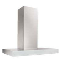 Venmar Ispira 36" Chimney Range Hood - WCB3I36SBW - Range Hood in Stainless Steel with White Glass 