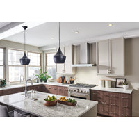 Venmar Ispira 36" Chimney Range Hood - WCB3I36SBW - Range Hood in Stainless Steel with White Glass 