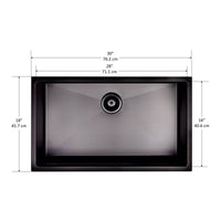 Ancona Prestige Series 30" Undermount Residential Kitchen Sink - AN-3311