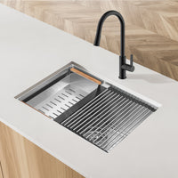 Ancona 25" Undermount Workstation Kitchen Sink - AN-3370