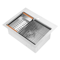 Ancona 25" Drop-In Workstation Kitchen Sink - AN-3126