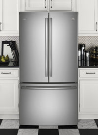 GE 23.1 Cu. Ft. French-Door Refrigerator with Internal Water Dispenser – PWE23KSKSS|Réfrigérateur GE de 23,1 pi³ à portes françaises avec distributeur d'eau interne – PWE23KSKSS|PWE23KSS