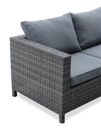 Athens 3-Piece Patio Conversation Set - Dark Grey