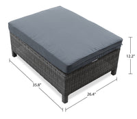 Athens 3-Piece Patio Conversation Set - Dark Grey
