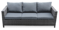Athens 3-Piece Patio Conversation Set - Dark Grey