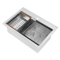 Ancona 28" Dual Mount Workstation Kitchen Sink - AN-33104