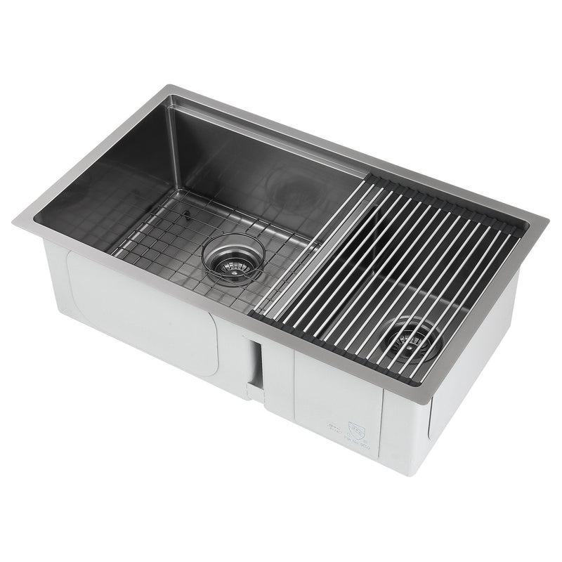Ancona 32" 60/40 Undermount Kitchen Sink - AN-3359
