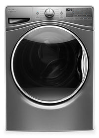 Whirlpool 5.2 Cu. Ft. Front-Load Washer and 7.4 Cu. Ft. Electric Dryer – Slate|Laveuse à chargement frontal de 5,2 pi³ et sécheuse électrique de 7,4 pi³ de Whirlpool – ardoise