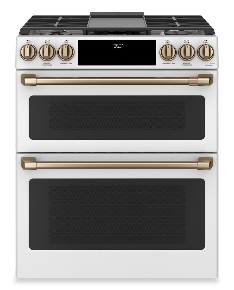 Café 30" Slide-In Dual-Fuel Double Oven Convection Range - CC2S950P4MW2 | Cuisinière hybride encastrée Café de 30 po à convection à double four - CC2S950P4MW2 | CC2S950W