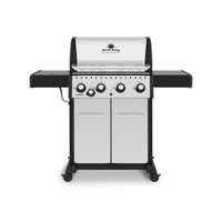 Broil King Crown™ S 440 Natural Gas Grill with Side Burner in Stainless Steel - 865367|Gril à gaz naturel CrownMC S 440 en acier inoxydable de Broil King avec brûleur latéral - 865367