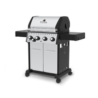 Broil King Crown™ S 440 Natural Gas Grill with Side Burner in Stainless Steel - 865367|Gril à gaz naturel CrownMC S 440 en acier inoxydable de Broil King avec brûleur latéral - 865367
