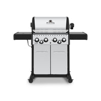 Broil King Crown™ S 490 Natural Gas Grill with Side Burner & Rear Rotisserie Burner in Stainless Steel - 865387|Gril à gaz naturel CrownMC S 490 en acier inoxydable de Broil King avec brûleur latéral et brûleur arrière de rôtisserie - 865387