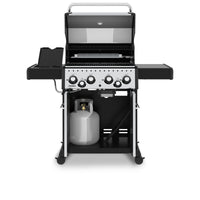 Broil King Crown™ S 490 Propane Gas Grill with Side Burner & Rear Rotisserie Burner in Stainless Steel - 865384|Gril à gaz propane CrownMC S 490 en acier inoxydable de Broil King avec brûleur latéral et brûleur arrière de rôtisserie - 865384
