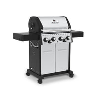 Broil King Crown™ S 490 Natural Gas Grill with Side Burner & Rear Rotisserie Burner in Stainless Steel - 865387|Gril à gaz naturel CrownMC S 490 en acier inoxydable de Broil King avec brûleur latéral et brûleur arrière de rôtisserie - 865387