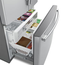 GE 23.1 Cu. Ft. French-Door Refrigerator with Internal Water Dispenser – PWE23KSKSS|Réfrigérateur GE de 23,1 pi³ à portes françaises avec distributeur d'eau interne – PWE23KSKSS|PWE23KSS