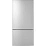 GE 17.7 Cu. Ft. Bottom Mount Refrigerator Fingerprint Resistant Stainless Steel- GBE17HYS