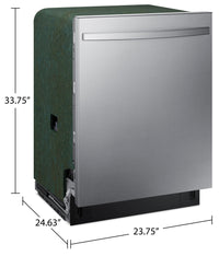 Samsung Top-Control Dishwasher with Third Rack - DW80CG4051SRAA | Lave-vaisselle Samsung avec commandes sur le dessus et 3e panier - DW80CG4051SRAA | DW80CG1S