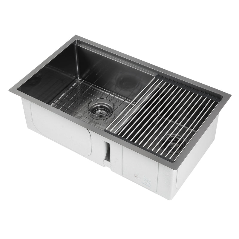 Ancona 32" 60/40 Undermount Kitchen Sink - AN-3358