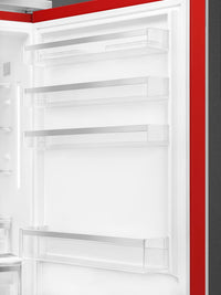 Smeg Portofino 16.2 Cu. Ft. Bottom-Freezer Refrigerator - FA490URR|Réfrigérateur Smeg Portofino de 16,2 pi3 à congélateur inférieur - FA490URR