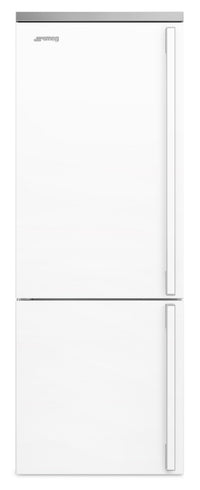 Smeg Portofino 16.2 Cu. Ft. Bottom-Freezer Refrigerator - FA490ULWH|Réfrigérateur Smeg Portofino de 16,2 pi3 à congélateur inférieur - FA490ULWH