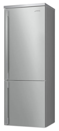 Smeg Portofino 16.2 Cu. Ft. Bottom-Freezer Refrigerator - FA490URX|Réfrigérateur Smeg Portofino de 16,2 pi3 à congélateur inférieur - FA490URX