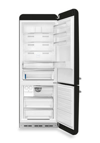 Smeg 18 Cu. Ft. Retro Bottom-Freezer Refrigerator - FAB38URBL|Réfrigérateur Smeg rétro de 18 pi3 à congélateur inférieur - FAB38URBL