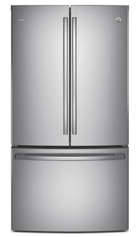 GE 23.1 Cu. Ft. French-Door Refrigerator with Internal Water Dispenser – PWE23KSKSS|Réfrigérateur GE de 23,1 pi³ à portes françaises avec distributeur d'eau interne – PWE23KSKSS|PWE23KSS