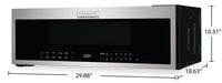 Frigidaire Gallery 1.2 Cu. Ft. Low-Profile Over-the-Range Microwave - GMOS1266AF | Four à micro-ondes à hotte intégrée à profil bas Frigidaire Gallery de 1,2 pi³ - GMOS1266AF | GMOS126F