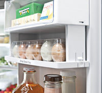 GE 23.1 Cu. Ft. French-Door Refrigerator with Internal Water Dispenser – PWE23KSKSS|Réfrigérateur GE de 23,1 pi³ à portes françaises avec distributeur d'eau interne – PWE23KSKSS|PWE23KSS
