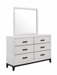 Kate 6-Piece Queen Bedroom Package - White 