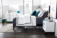 Kate 6-Piece Queen Bedroom Package - White 