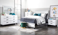Kate 6-Piece Queen Bedroom Package - White 
