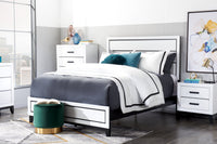 Kate Queen Bed - White 