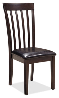 Hammis 5-Piece Dining Package - Contemporary style Dining Room Set in Dark Brown Birch Solids and Veneers