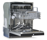Kenmore 24” 45 dBA Front-Control Built-In Dishwasher with EASYREACH™ Lift – Stainless Steel - KKDW3RPHLIFT-45SS | Lave-vaisselle encastré Kenmore de 24 po et de 45 dBA avec commandes à l’avant - Acier Inoxydable - KKDW3RPHLIFT-45SS