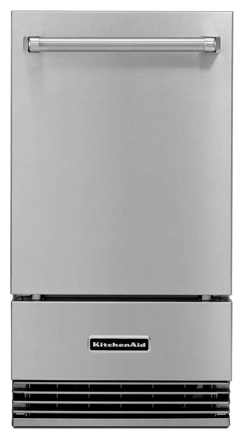 KitchenAid 18" Outdoor Automatic Ice Maker – KUIO18NNZS|Machine à glace automatique extérieure KitchenAid de 18 pouces - KUIO18NNZS|KUIO18NS