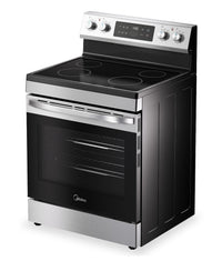 Midea 30" 6.3 Cu. Ft. Electric Range - MER30B14ASTC  | Cuisinière électrique Midea de 30 po et à capacité de 6,3 pi3 - MER30B14ASTC  | MER30STC