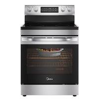 Midea 30" 6.3 Cu. Ft. Electric Range - MER30B14ASTC  | Cuisinière électrique Midea de 30 po et à capacité de 6,3 pi3 - MER30B14ASTC  | MER30STC