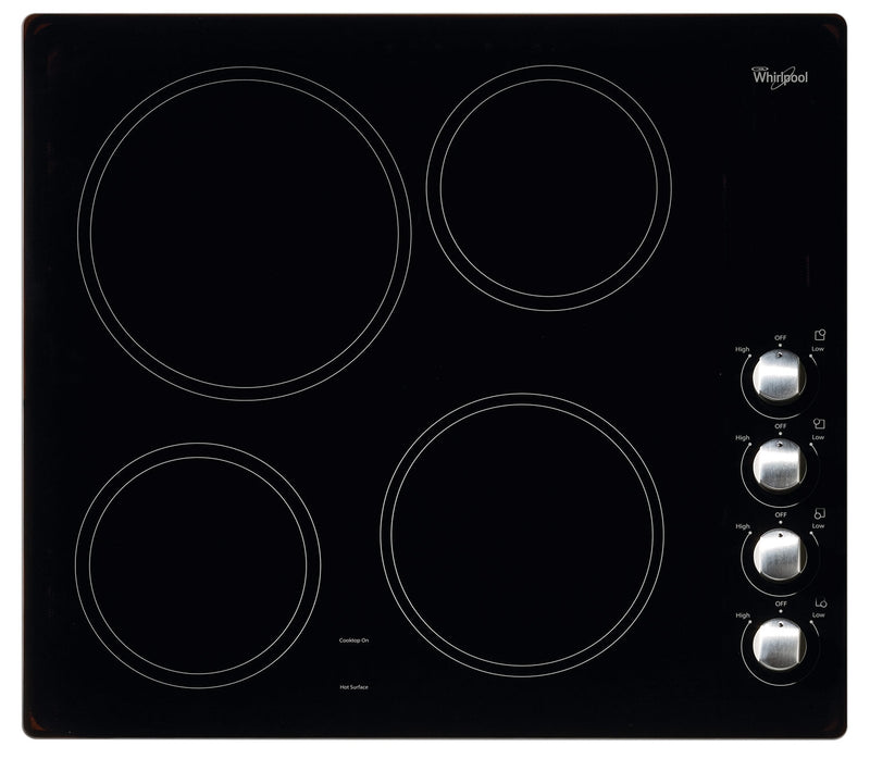 Whirlpool 24" Electric Cooktop – WCE52424AB|Surface de cuisson électrique Whirlpool de 24 po - WCE52424AB